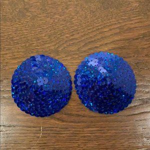 NWT Agent Provocateur Disco Sequin Blue Pasties